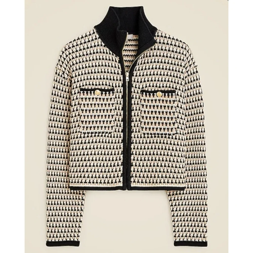 J.Crew Jacquard sweater-jacket